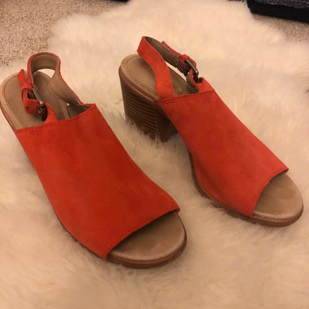 Sorel Pink Chunky Heel